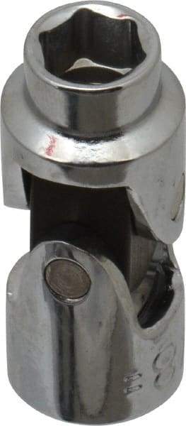 Blackhawk by Proto - 3/8", 3/8" Drive, Standard Hand Socket - 6 Points, 1-45/64" OAL, Alloy Steel, Chrome Finish - Exact Tool & Supply