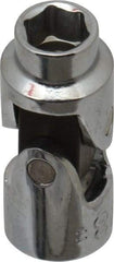 Blackhawk by Proto - 3/8", 3/8" Drive, Standard Hand Socket - 6 Points, 1-45/64" OAL, Alloy Steel, Chrome Finish - Exact Tool & Supply