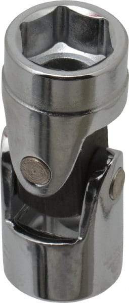 Blackhawk by Proto - 1/2", 3/8" Drive, Standard Hand Socket - 6 Points, 1-51/64" OAL, Alloy Steel, Chrome Finish - Exact Tool & Supply