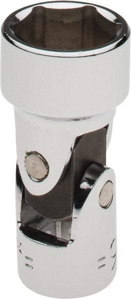 Blackhawk by Proto - 11/16", 3/8" Drive, Standard Hand Socket - 6 Points, 1-29/32" OAL, Alloy Steel, Chrome Finish - Exact Tool & Supply