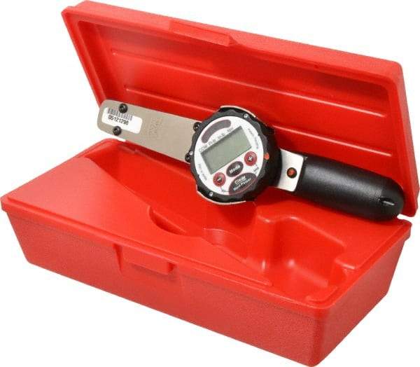 Proto - 1/4" Drive Electronic Digital Torque Wrench - 0.63 Ft/Lb to 6 Ft/Lb Torque, 11" OAL, 0.01 N/m Graduation, Fixed Head - Exact Tool & Supply