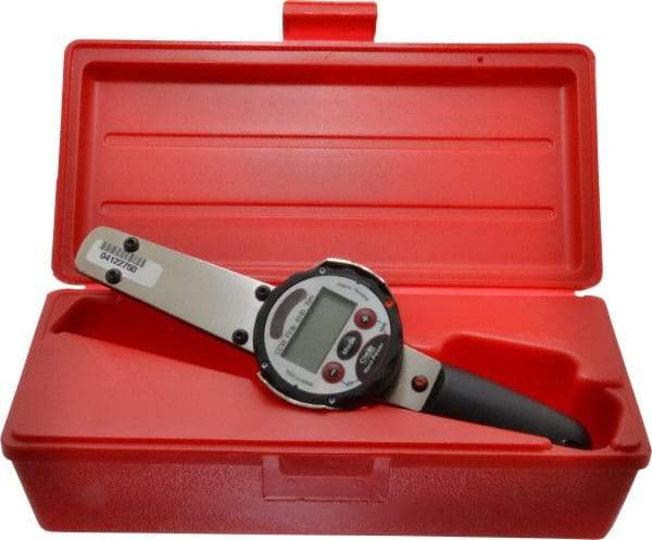 Proto - 1/4" Drive Electronic Digital Torque Wrench - 0.83 Ft/Lb to 8 Ft/Lb Torque, 11" OAL, 0.01 N/m Graduation, Fixed Head - Exact Tool & Supply