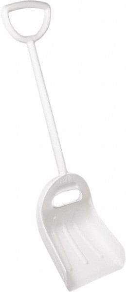Remco - 18-1/2" High Square Plastic Shovel - 29-1/4" Long D-Grip Handle - Exact Tool & Supply