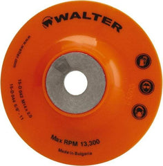 WALTER Surface Technologies - 4-1/2" Diam Disc Backing Pad - 5/8-11 Thread - Exact Tool & Supply