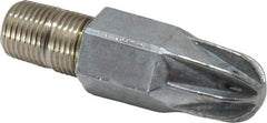 Guardair - Blow Gun Low Volume - 1/4 NPT, 1-1/2" Hose Length, Zinc - Exact Tool & Supply