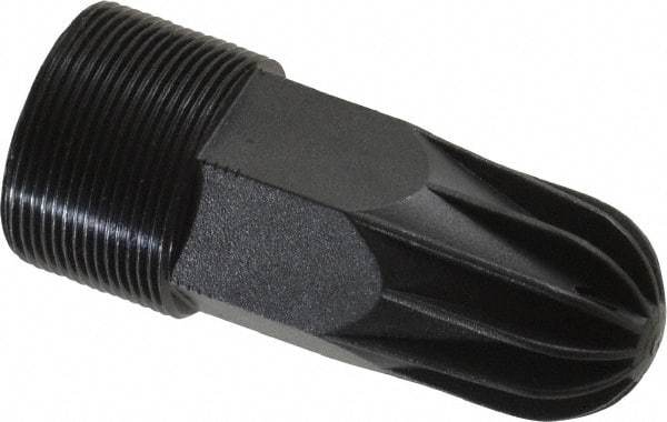 Guardair - Blow Gun Safety Rubber - 1/4 NPT, 1-3/4" Hose Length, Zinc - Exact Tool & Supply