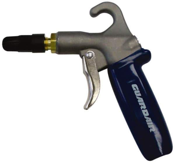 Guardair - 120 Max psi Plastic Tip Safety Air Gun - 1/4 NPT Inlet, Zinc - Exact Tool & Supply