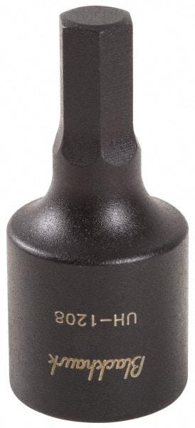 Blackhawk by Proto - 1/2" Drive, 7mm Impact Hex Bit Socket - 2-11/64" OAL - Exact Tool & Supply