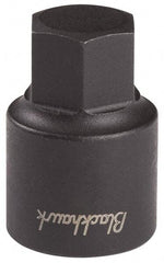 Blackhawk by Proto - 3/8" Drive, 1/2" Impact Hex Bit Socket - 3-1/2" OAL - Exact Tool & Supply