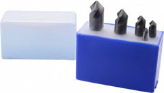 M.A. Ford - 5 Piece, 1/4 to 3/4" Head Diam, 82° Included Angle, Single End Countersink Set - Exact Tool & Supply
