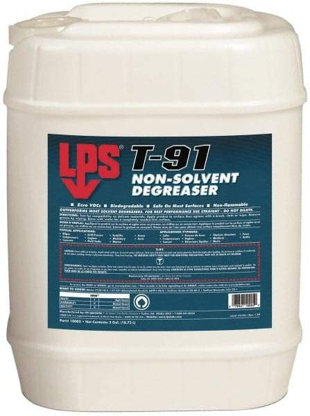 LPS - 55 Gal Drum Cleaner/Degreaser - Liquid, Unscented - Exact Tool & Supply