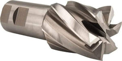 Hertel - 1-3/4", 2" LOC, 1-1/4" Shank Diam, 4-1/2" OAL, 6 Flute, Cobalt Square End Mill - Single End, Uncoated, Spiral Flute, 30° Helix, Centercutting, Right Hand Cut, Right Hand Flute - Exact Tool & Supply