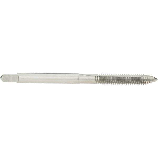 Hertel - #4-40 UNC, H2, 2 Flutes, Plug Chamfer, Bright Finish, High Speed Steel Spiral Point STI Tap - 2" OAL - Exact Tool & Supply