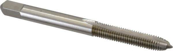 Hertel - #8-32 UNC, H3, 2 Flutes, Plug Chamfer, Bright Finish, High Speed Steel Spiral Point STI Tap - 2-3/8" OAL - Exact Tool & Supply