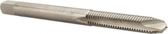 Hertel - #6-32 UNC, H3, 2 Flutes, Plug Chamfer, Bright Finish, High Speed Steel Spiral Point STI Tap - 2-3/8" OAL - Exact Tool & Supply