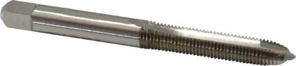 Hertel - M5x0.80 Metric Coarse, D1, 2 Flutes, Plug Chamfer, Bright Finish, High Speed Steel Spiral Point STI Tap - 2-1/2" OAL - Exact Tool & Supply
