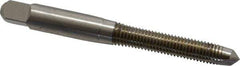 Hertel - M6x1.00 Metric Coarse, D2, 2 Flutes, Plug Chamfer, Bright Finish, High Speed Steel Spiral Point STI Tap - 2-23/32" OAL - Exact Tool & Supply