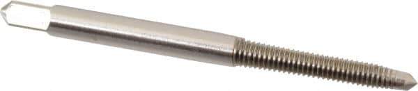 Hertel - M4.5x0.75 Metric Coarse, 2 Flute, High Speed Steel Spiral Point Tap - Plug Chamfer, Right Hand Thread, 2-3/8" OAL - Exact Tool & Supply
