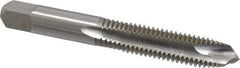 Hertel - M10x1.50 Metric Coarse, 3 Flute, High Speed Steel Spiral Point Tap - Plug Chamfer, Right Hand Thread, 2-15/16" OAL, 6H Class of Fit - Exact Tool & Supply
