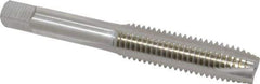 Hertel - M12x1.75 Metric Coarse, 3 Flute, High Speed Steel Spiral Point Tap - Plug Chamfer, Right Hand Thread, 3-3/8" OAL, 6H Class of Fit - Exact Tool & Supply