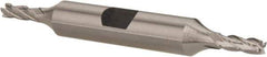 Hertel - 5/32", 7/16" LOC, 3/8" Shank Diam, 3-1/8" OAL, 4 Flute, Cobalt Square End Mill - Double End, Uncoated, Spiral Flute, 30° Helix, Centercutting, Right Hand Cut, Right Hand Flute - Exact Tool & Supply