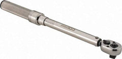 CDI - 3/8" Drive Micrometer Torque Wrench - 4 N/m to 250 In/Lb Torque, 11-1/4" OAL, 0.12 N/m Graduation, Pear Head - Exact Tool & Supply