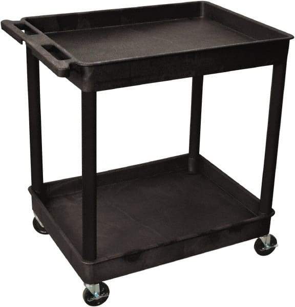 NMC - 300 Lb Capacity, 32" Wide x 24" Long x 37-1/2" High Shelf Cart - 1 Shelf, Plastic - Exact Tool & Supply