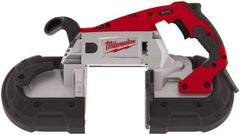 Milwaukee Tool - 120 Volt, Electric Handheld Bandsaw - 5 Inch (Round) and 5 x 5 Inch (Rectangular) Depth of Cut, 300 and 380 SFPM, 11 Amp - Exact Tool & Supply