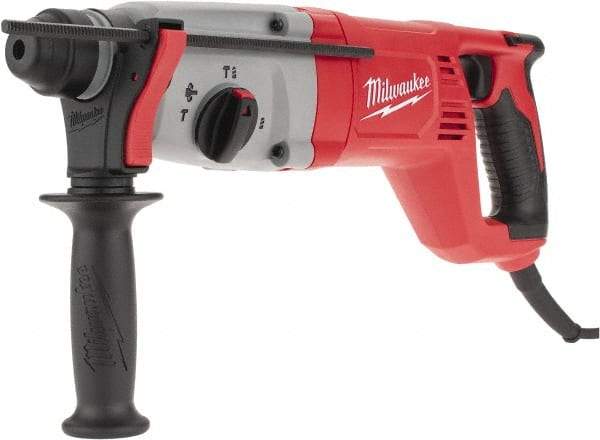 Milwaukee Tool - 120 Volt 1" SDS Plus Chuck Electric Rotary Hammer - 0 to 5,625 BPM, 0 to 1,500 RPM - Exact Tool & Supply