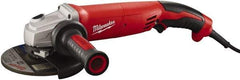 Milwaukee Tool - 5" Wheel Diam, 9,000 RPM, Corded Angle & Disc Grinder - 5/8-11 Spindle, 120 Volts, 13 Amps - Exact Tool & Supply
