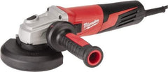 Milwaukee Tool - 5" Wheel Diam, 11,000 RPM, Corded Angle & Disc Grinder - 5/8-11 Spindle, 120 Volts, 13 Amps - Exact Tool & Supply