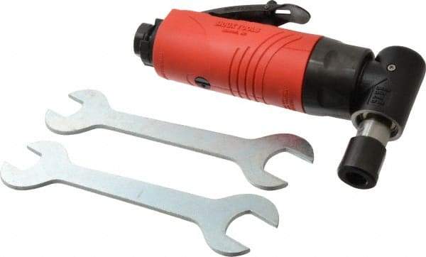 Sioux Tools - 1/4" Collet, Angle Handle, Angle Air Die Grinder - 23,000 RPM, Rear Exhaust, 23 CFM, 0.5 hp, 6.21 bar, 1/4 NPT - Exact Tool & Supply