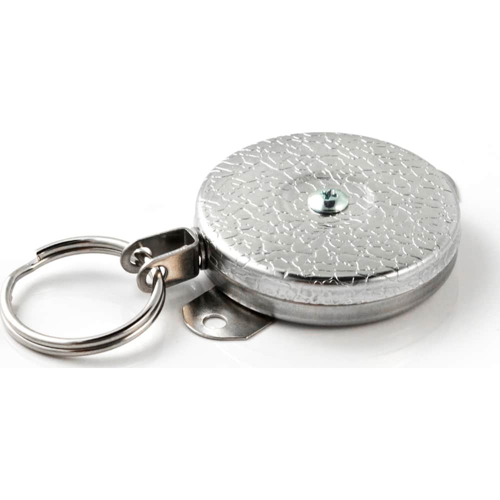 Key-Bak - Key Control; Type: Retractable Tool Holder ; Number of Keys: 15 ; Color: Chrome ; Width (Inch): 2 - Exact Tool & Supply