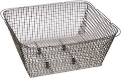 Graymills - 316 Stainless Steel Parts Washer Basket - 6" High x 19" Wide x 9-1/2" Long, Use with Ultrasonic Cleaners - Exact Tool & Supply