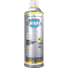 Sprayon - Aerosol General Purpose Anti-Seize Lubricant - Nickel/Aluminum/Copper, 1,800°F, White, Food Grade, Water Resistant - Exact Tool & Supply