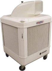 Schaefer Ventilation Equipment - 24 Gal Capacity, 1 hp, 2,460 & 1,660 CFM Evaporative Cooler - 13.7 Amp Rating, 115 Volts, 2 Speed - Exact Tool & Supply