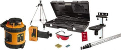 Johnson Level & Tool - 800' (Exterior) Measuring Range, 1/8" at 50' Accuracy, Self-Leveling Rotary Laser - ±3° Self Leveling Range, 200, 400 & 600 RPM, 2 Beams, AA Battery Included - Exact Tool & Supply