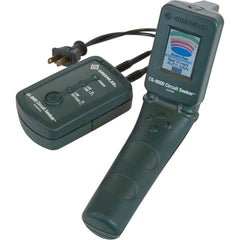 Greenlee - Electrical Test Equipment Combination Kits; Kit Type: Circuit Tracer Kit ; Maximum Voltage: 750 ; Number of Pieces: 8 ; Display Type: LCD Color ; Includes: (2) 12 ft Leads; Batteries; Hard Carrying Case; Outlet Adapter; Receiver; Transmitter - Exact Tool & Supply
