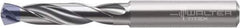 Walter-Titex - 4.2mm 140° Spiral Flute Solid Carbide Screw Machine Drill Bit - Tinal Finish, Right Hand Cut, 24mm Flute Length, 66mm OAL, X-treme Inox Point, Straight Shank, Through Coolant - Exact Tool & Supply