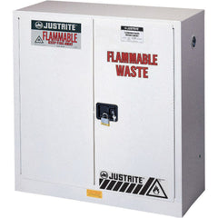 Justrite - 2 Door 1 Shelf 30 Gal Safety Cabinet for Flammable Substances - Exact Tool & Supply