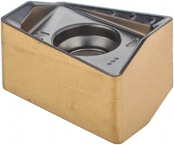 Iscar - H490 ANKX1205 RM Grade IC808 Carbide Milling Insert - TiAlN/AlTiN/TiN Finish, 0.3602" Thick, 0.8mm Corner Radius - Exact Tool & Supply