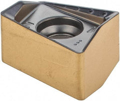 Iscar - H490 ANKX1205 RM Grade IC808 Carbide Milling Insert - TiAlN/AlTiN/TiN Finish, 0.3602" Thick, 0.8mm Corner Radius - Exact Tool & Supply