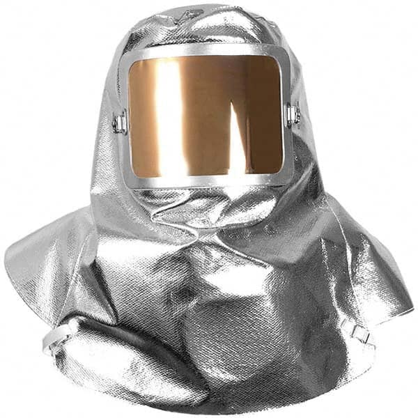 National Safety Apparel - Arc Flash & FR Hoods; Hood Type: Hood ; Hood Style: Hood ; Material: Aluminized OPF; ParaAramid ; Size: Universal ; Color: Silver ; Maximum Arc Flash Protection (cal/Sq. cm): 0.00 - Exact Tool & Supply