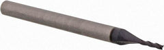 SGS - 1mm, 4mm LOC, 3mm Shank Diam, 38mm OAL, 3 Flute, Solid Carbide Square End Mill - Single End, AlTiN Finish, Spiral Flute, 30° Helix, Centercutting, Right Hand Cut, Right Hand Flute, Series 5M - Exact Tool & Supply