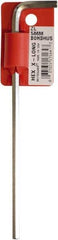 Bondhus - 10mm Hex, Extra Long Arm, Hex Key - 213mm OAL, Protanium High Torque Steel, Metric System of Measurement - Exact Tool & Supply