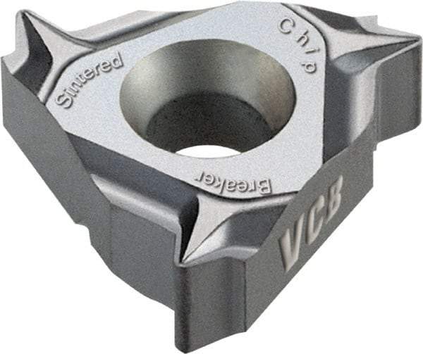 Vargus - 3JER External Right Hand 8 UN Laydown Threading Insert - Grade VCB, TiAlN Coated Carbide, 9.53mm Inscribed Circle - Exact Tool & Supply