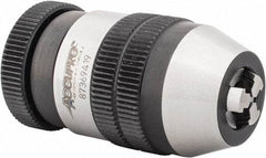 Accupro - JT0, 1/64 to 1/8" Capacity, Tapered Mount Drill Chuck - Keyless, 24.5mm Sleeve Diam, 44mm Open Length - Exact Tool & Supply