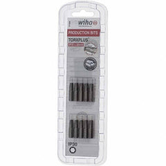 Wiha - 1/4" Drive IP30 Torx Plus Screwdriver Bit - 1" OAL, Insert Bit - Exact Tool & Supply