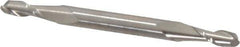 Cleveland - 5/32", 7/16" LOC, 3/16" Shank Diam, 2-1/4" OAL, 2 Flute, High Speed Steel Square End Mill - Double End, Uncoated, Spiral Flute, 30° Helix, Centercutting, Right Hand Cut, Right Hand Flute, Series HMD-2 - Exact Tool & Supply