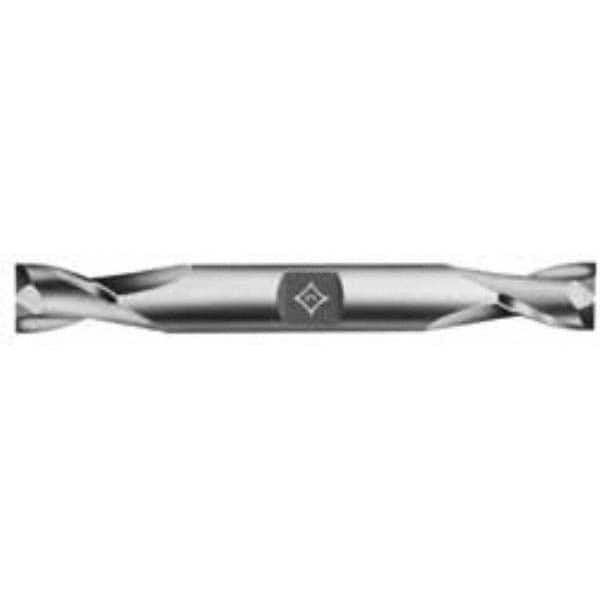 Cleveland - 15/32", 13/16" LOC, 1/2" Shank Diam, 4-1/8" OAL, 2 Flute, High Speed Steel Square End Mill - Exact Tool & Supply